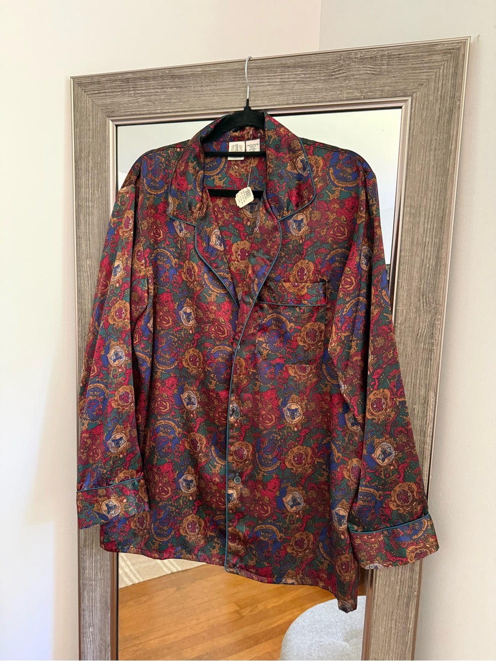 Vintage Victorias Secret London Pajama Top Size L/XL NWT